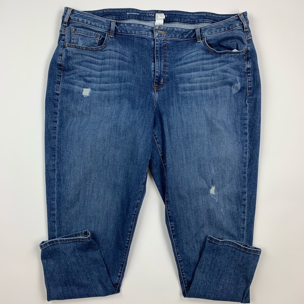 Lane Bryant Boyfriend Distressed Jeans Sz 26